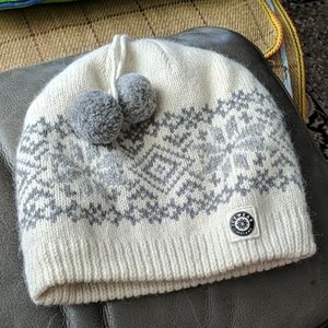 Icelandic wool and angora beanie with thinsulate